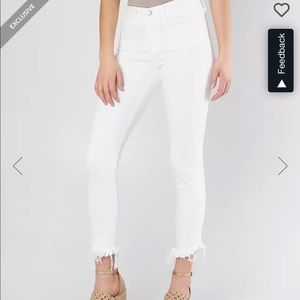 Mid Rise Ankle Skinny Stretch Jeans